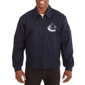 Vancouver Canucks Workwear Navy Cotton Jacket