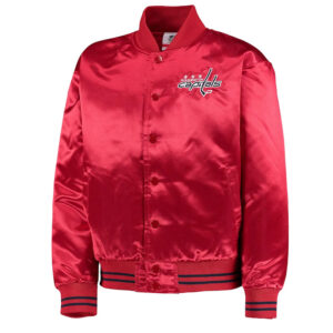 Washington Capitals Youth Gifted Goalie Red Satin Jacket