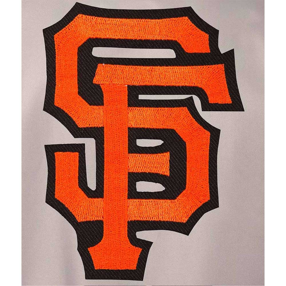 Gray/Black Youth San Francisco Giants Poly Twill Jacket - Image 3