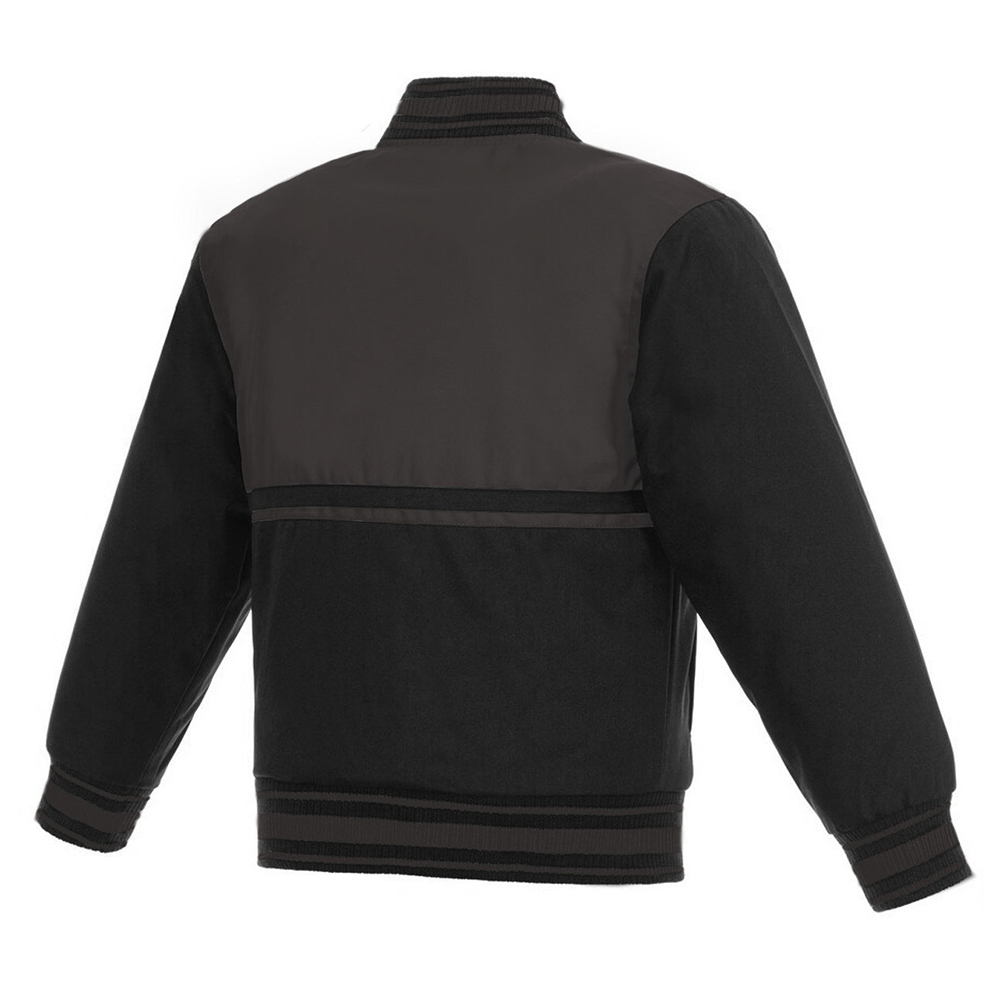 Youth San Jose Sharks Black Poly-Twill Jacket - Image 2