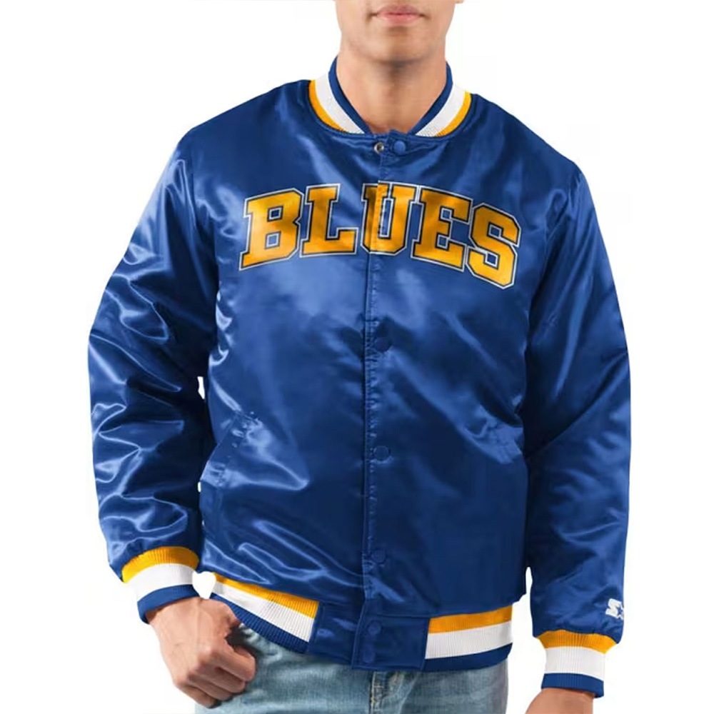 St. Louis Blues Youth Heavyweight Satin Jacket